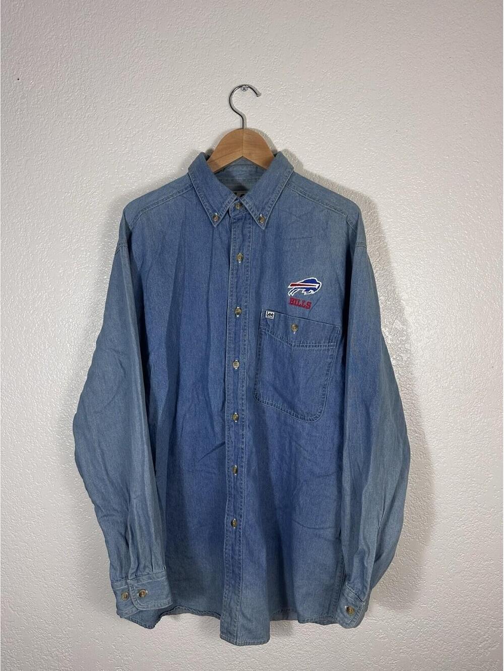 Vintage Lee Sport Buffalo Bills Vintage Denim Shirt